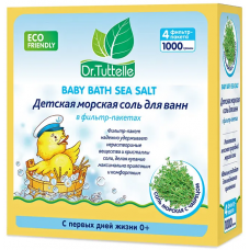 Детская морская соль д\ванн с чабрецом 1000г (4х250г) Dr.Tuttelle DT106(14)
