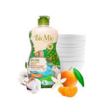 Средство д/мытья посуды, овощей и фруктов с эф.маслом МАНДАРИНА BioMio BIO-CARE 450 мл ЭМ-239 (15)