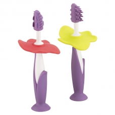 Набор: зубные щетки-массажеры для малышей цвет фиолетовый ROXY KIDS RTB-004