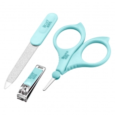 Маникюрный набор: ножницы, пилочка, кусачки. Цвет голубой ROXY-KIDS RBM-001-B