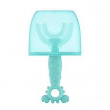 Зубная щетка-массажер для детей Крабик с футляром, цвет голубой ROXY RTM-005-B
