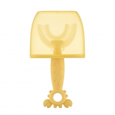 Зубная щетка-массажер для детей Крабик с футляром, цвет желтый ROXY RTM-005-Y